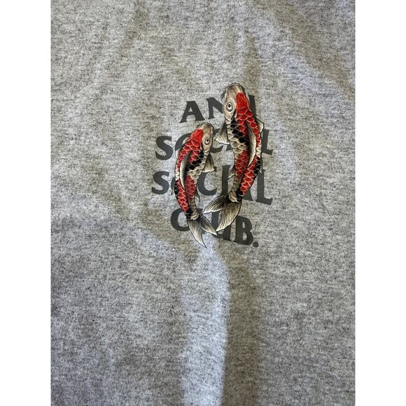 Anti Social Social Club Grey Koi Garden*Size M*SOLD OUT*New with tags - Picture 3 of 4